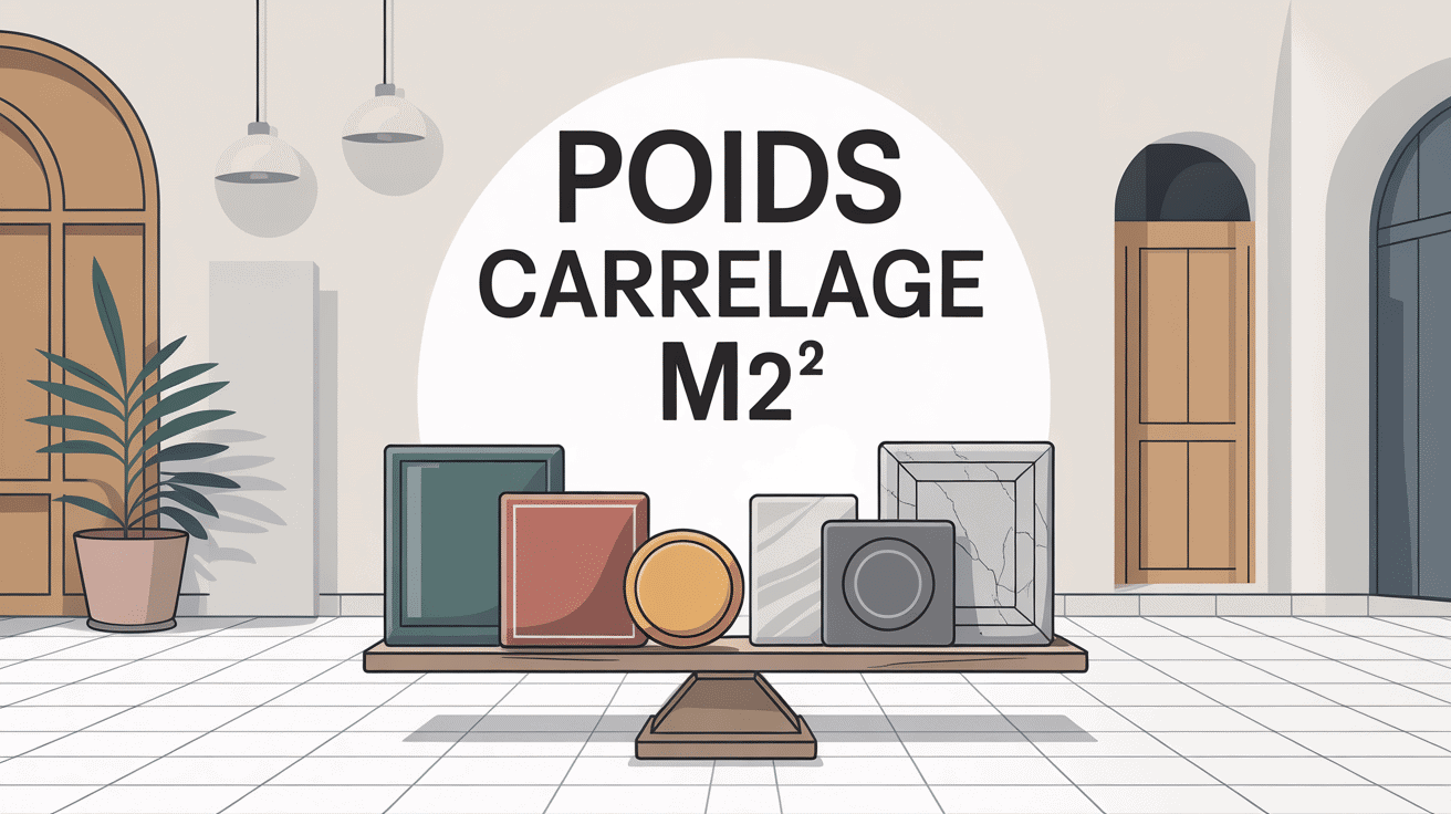 poids carrelage m2 différents carreaux sur balance