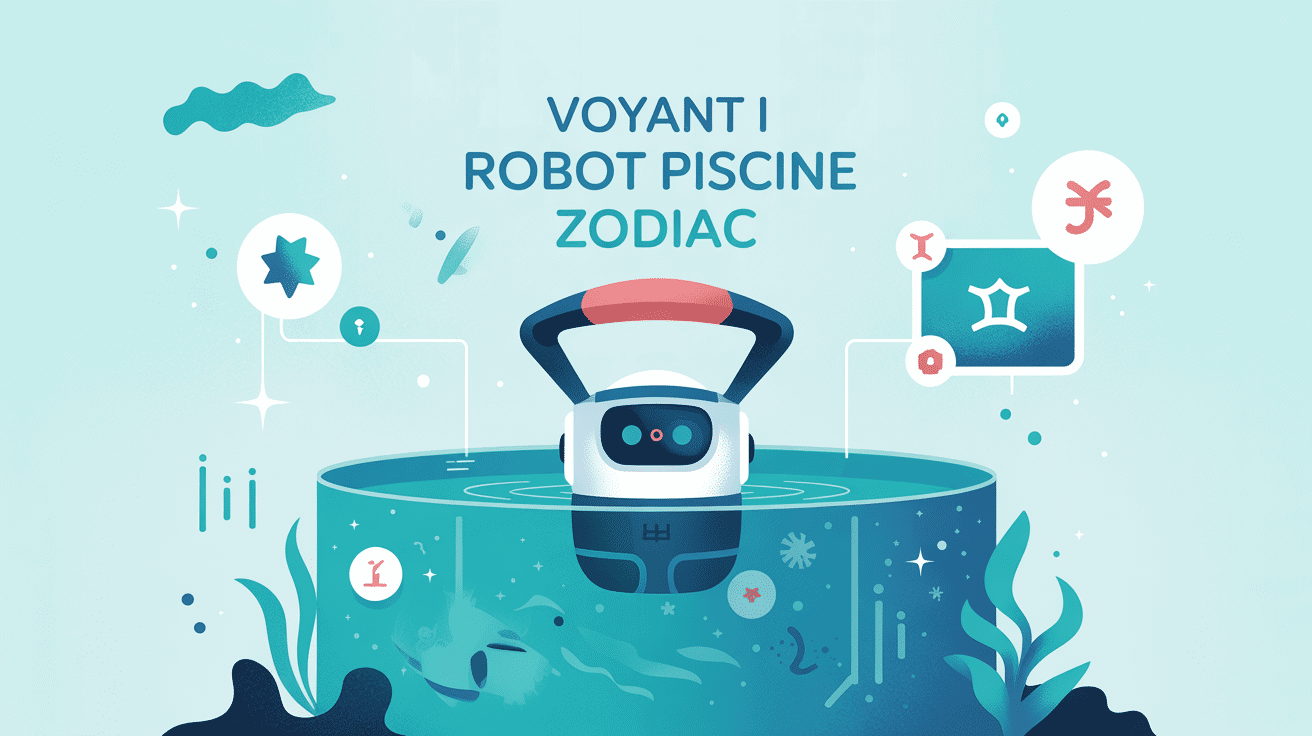 robot piscine zodiac voyant i clignote illustration vectorielle alerte