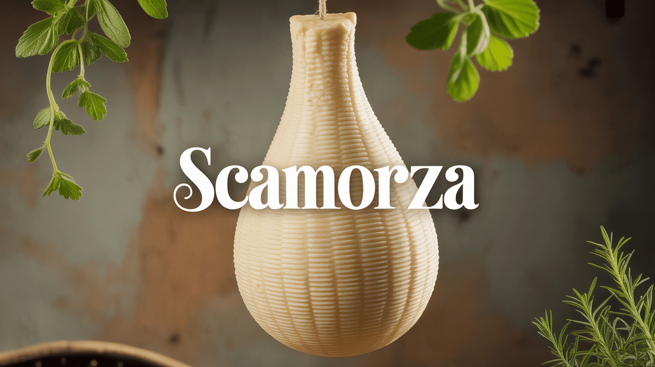 scamorza suspendu fromage italien en forme de poire