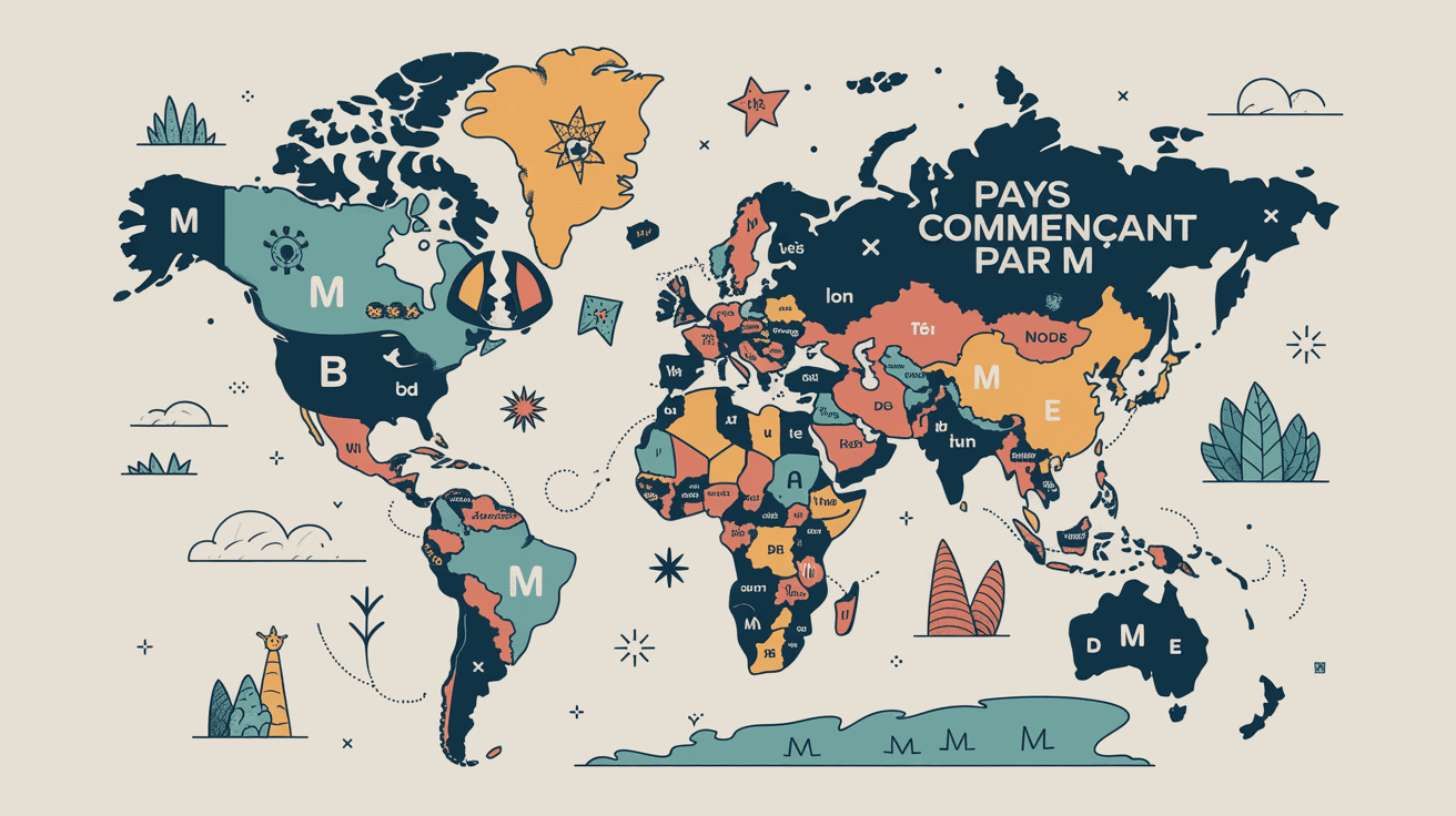 carte vectorielle pays en m
