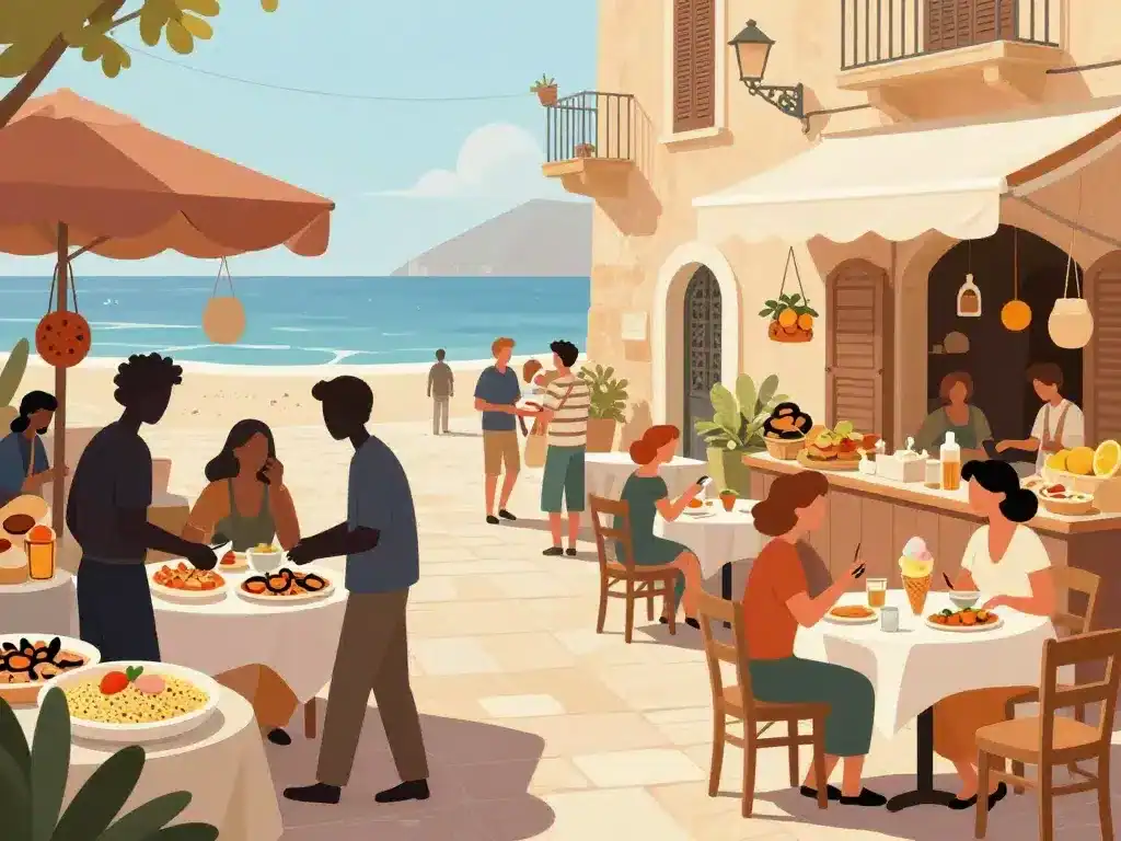 Marché et restaurant à San Vito Lo Capo, spécialités locales