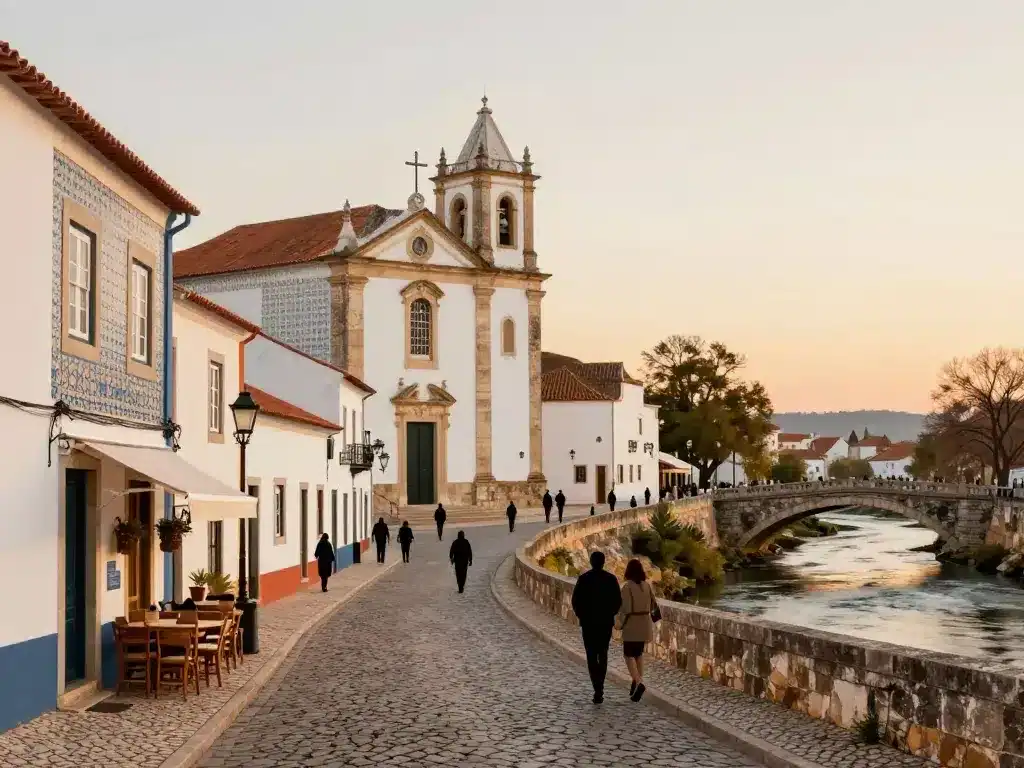Centre historique Tavira portugal ambiance locale pont roman