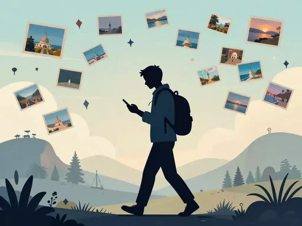 utiliser myatlas pendant après voyage souvenirs