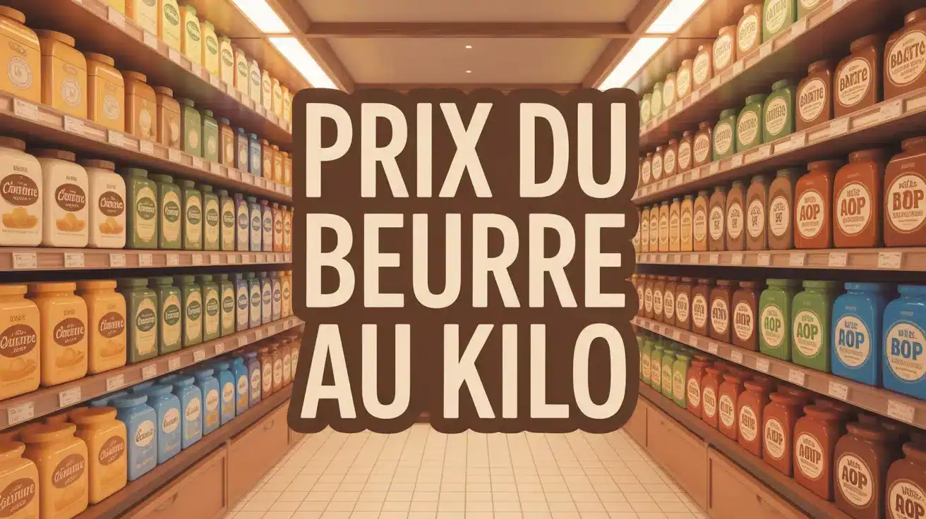rayon de beurre avec prix du beurre au kilo affiché