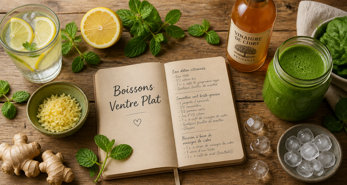 boisson pour perdre du ventre citron gingembre menthe