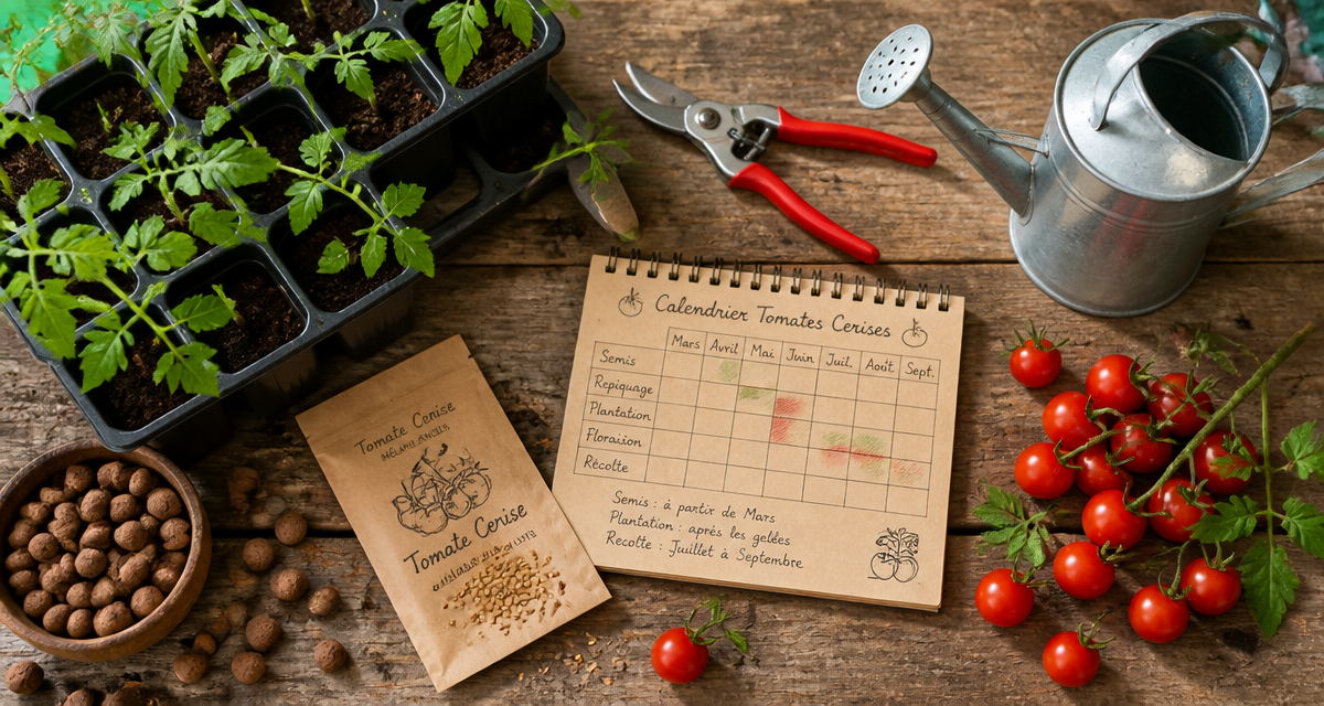 Quand planter tomates cerises, calendrier et semis