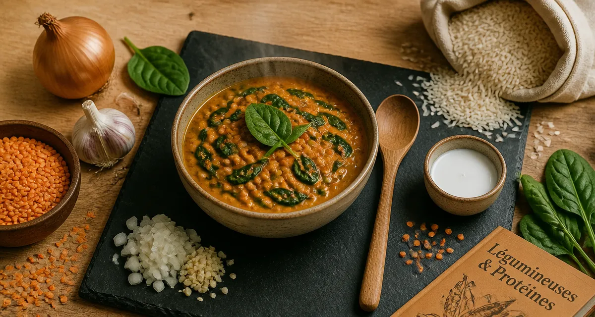 Lentilles et épinards : légumes riches en protéines