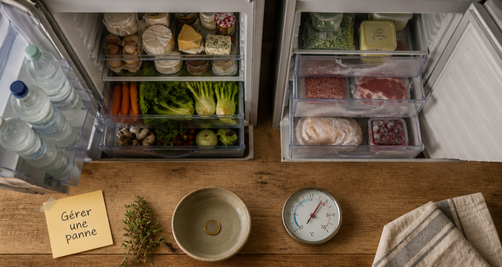 combien de temps un frigo peut rester sans électricité, réfrigérateur ouvert et aliments
