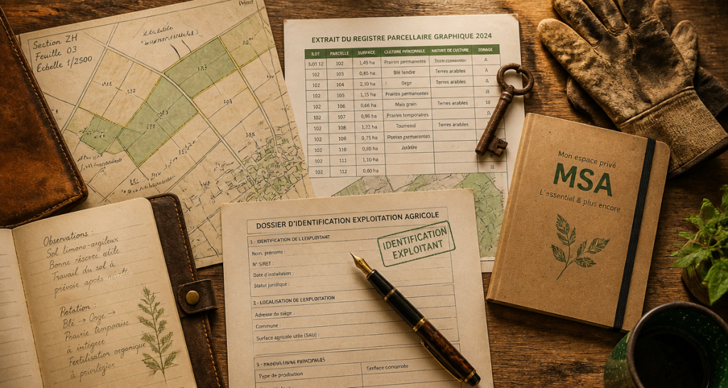 comment savoir qui exploite une parcelle agricole bureau documents