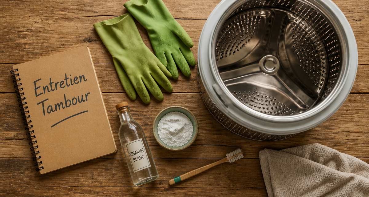 nettoyage tambour machine à laver avec vinaigre et bicarbonate