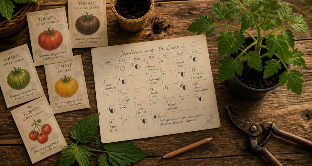 quand semer les tomates avec la lune table graines calendrier