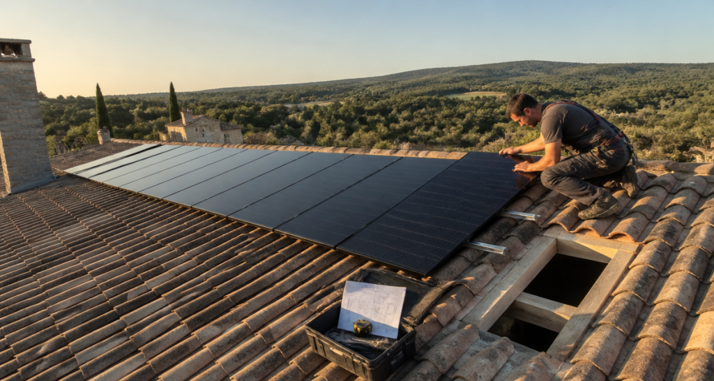 rendement panneau solaire 6 kw sur toit