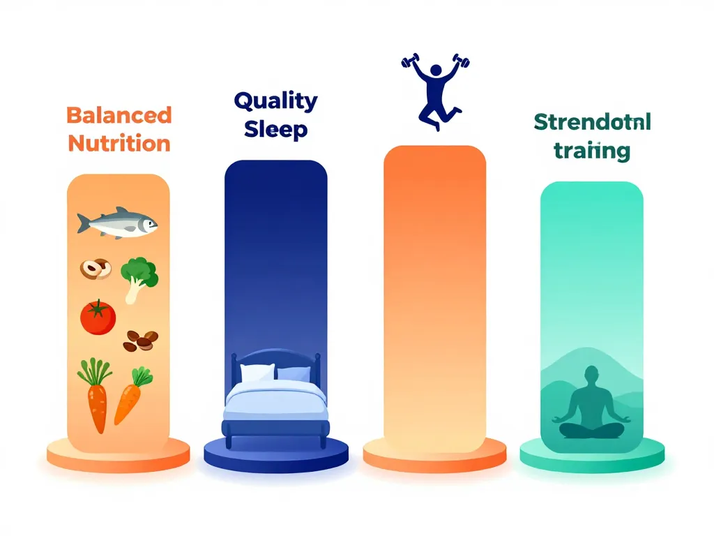 comment avoir plus de testostérone diagramme alimentation sommeil sport gestion stress