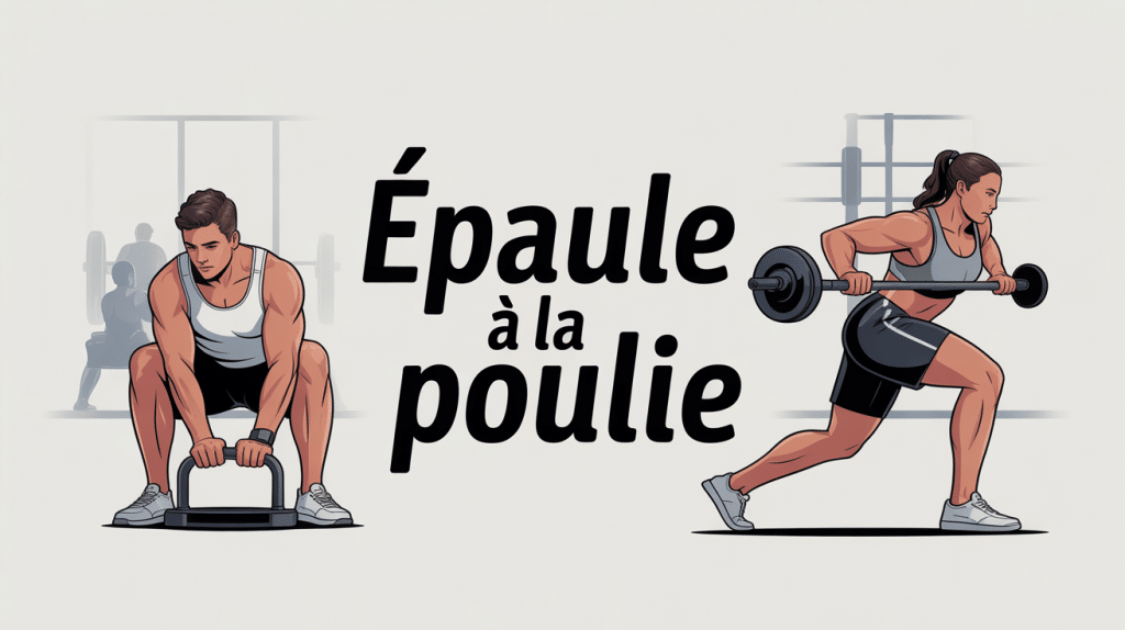 illustration epaule a la poulie musculation