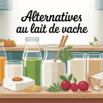 remplacer le lait de vache par quoi illustration boissons végétales et animales