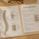 schéma arthrose zygapophysaire sur bureau médical