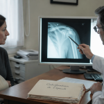 calcification épaule arret de travail radiographie médecin