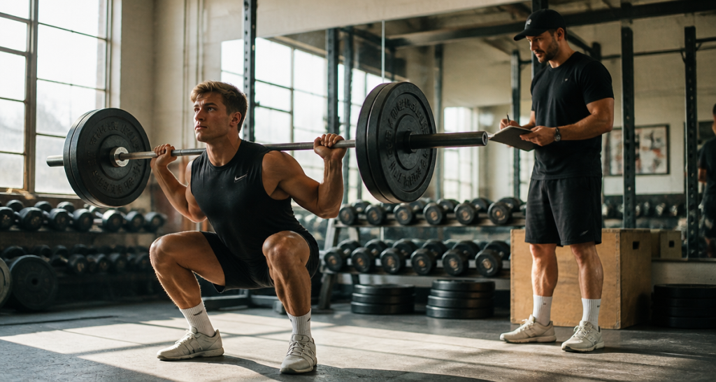 Quel muscle travaille les squat athlète coach