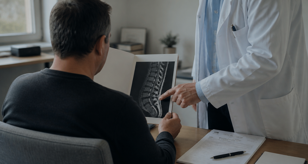 sténose foraminale arret de travail médecin dossier