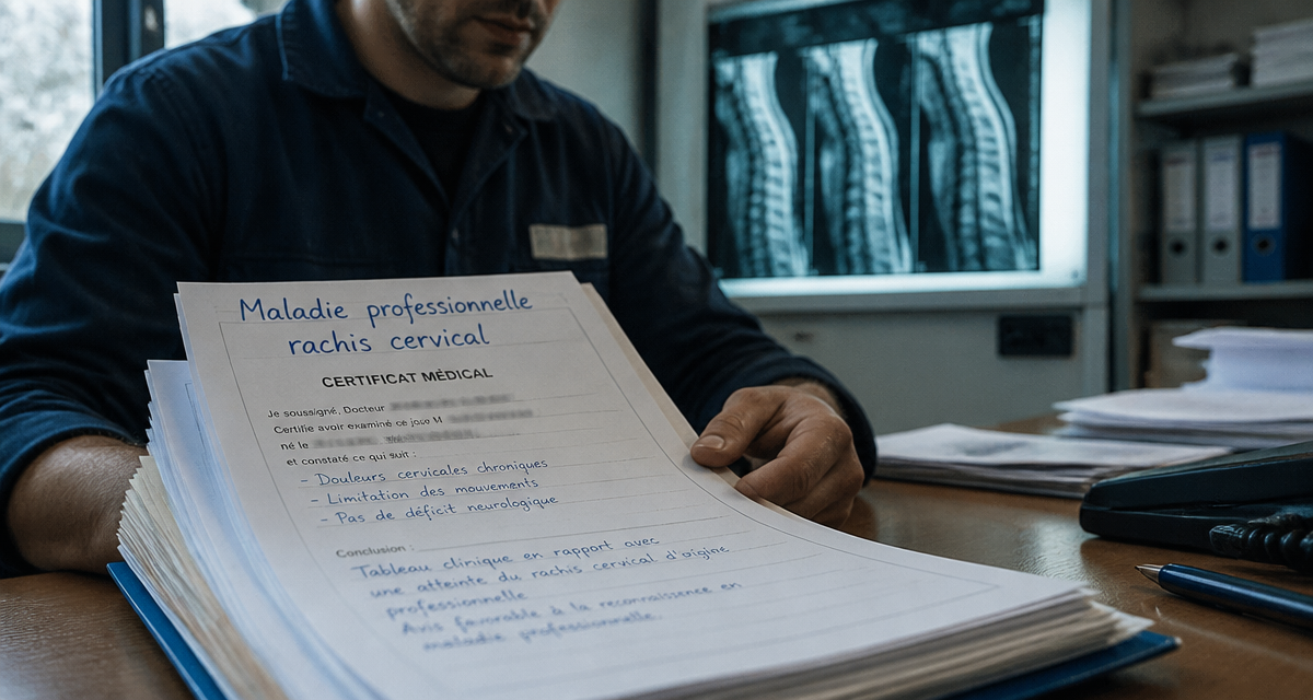 tableau maladie professionnelle rachis cervical dossier radio