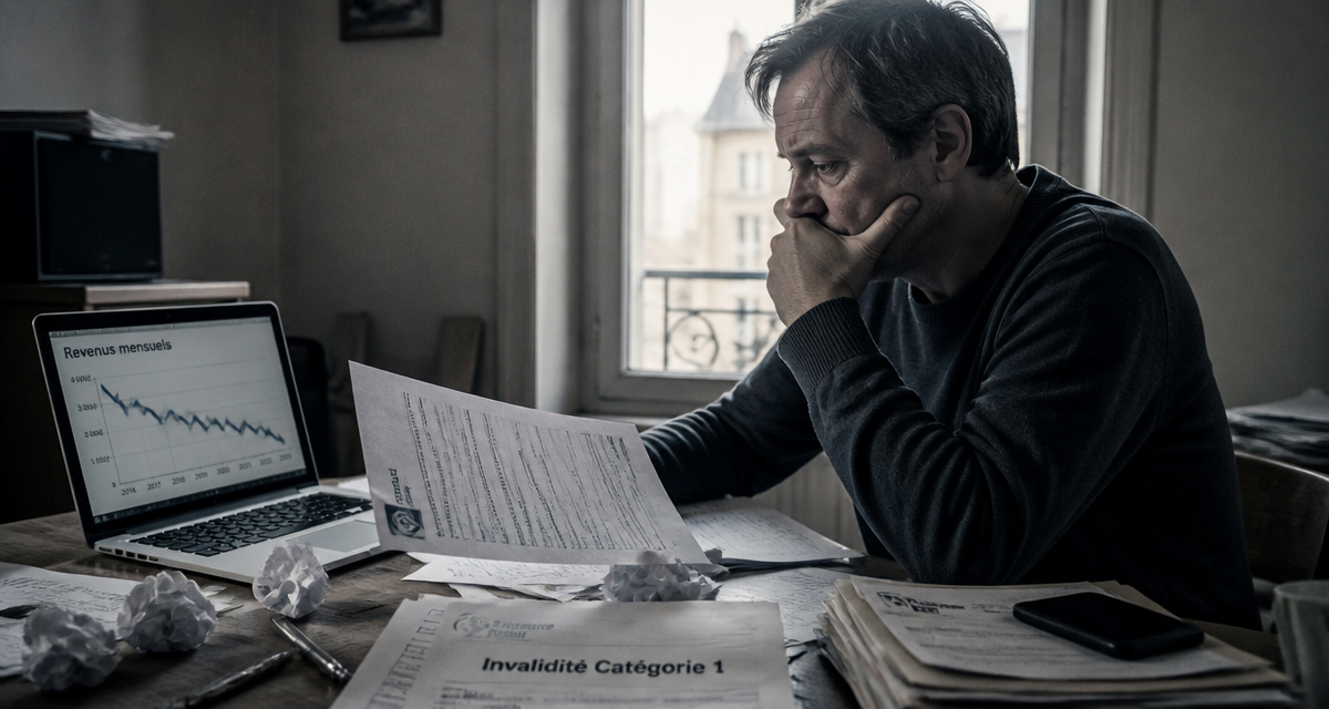 invalidité catégorie 1 inconvenient salarié anxieux