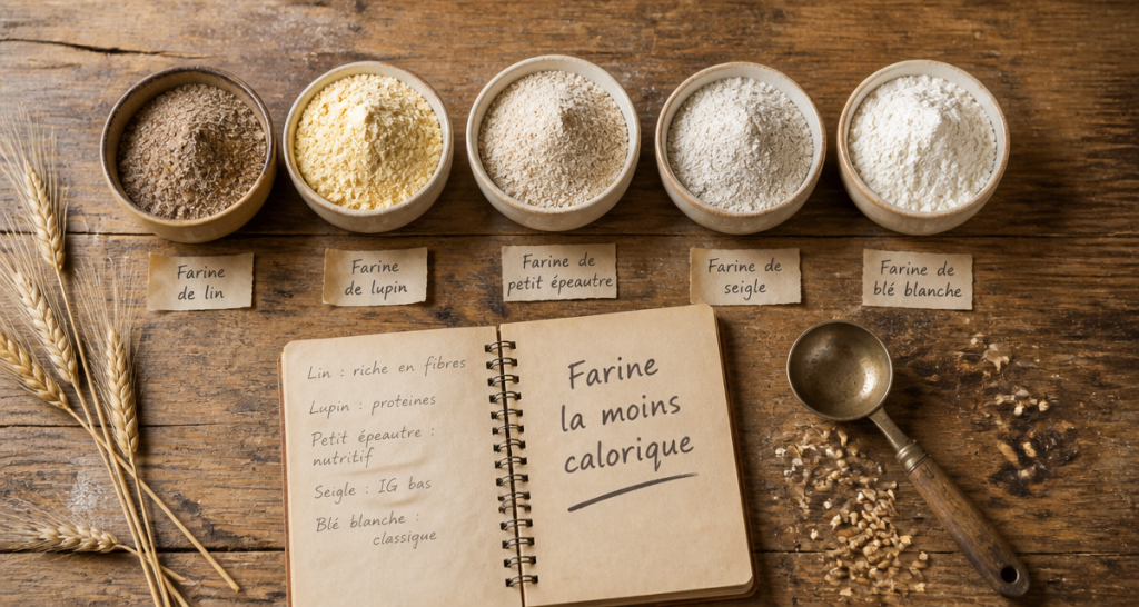 quelle est la farine la moins calorique bols farines