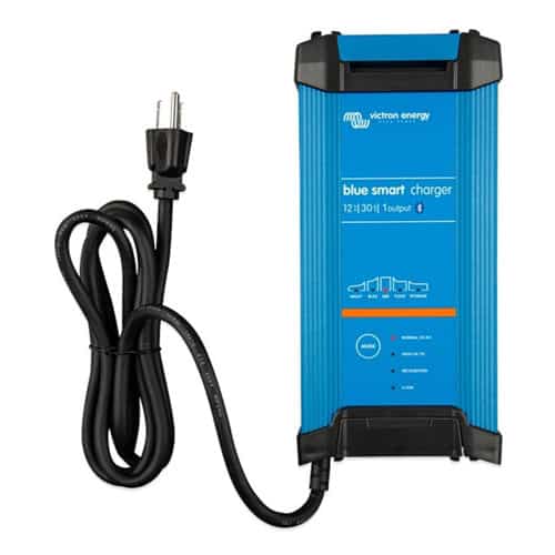 High-quality Victron Blue Smart IP65 12V-30A battery charger for automotive and marine applications.
