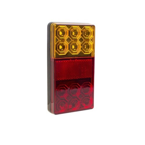 LED trailer lamp with stop, tail, indicator, and license plate lights.