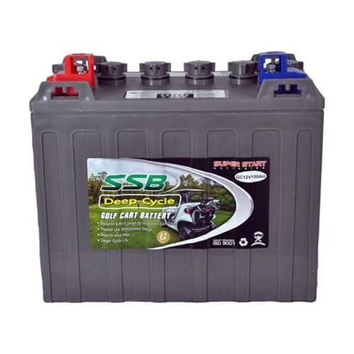 Deep cycle golf cart battery for reliable power and long-lasting performance. Perfect for electric g.