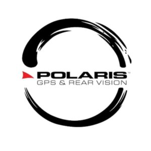 Polaris GPS and rear vision system logo for auto electrical services.