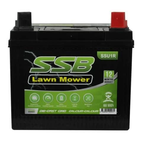 Auto electrical SSU1R lawn mower battery for reliable power. Suitable for lawn mowers, with 12-month.