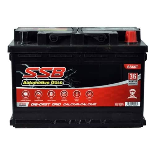 High-Performance SS66T SSB Gold MF Car Battery for Reliable Vehicle Power.