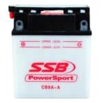 Battery for powersport vehicles, flooded type, reliable motorcycle power source.