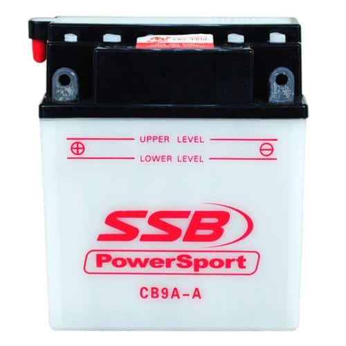 SSB Powersport flooded motorcycle battery for reliable power in extreme conditions.