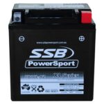 Motorcycle battery RB10L-A2 from SSB XR Series for reliable power. Perfect for motorcycle enthusiast.