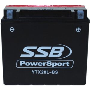 YTX20L-BS SSB Powersport motorcycle battery for reliable starting. Perfect for powersport vehicles n.