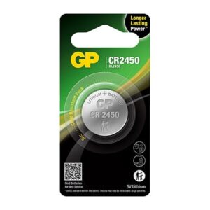 GP CR2450 Lithium Coin Battery for Electronic Devices.