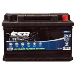 EFB66 SSB Stop Start Car Battery for enhanced vehicle start power and reliability.