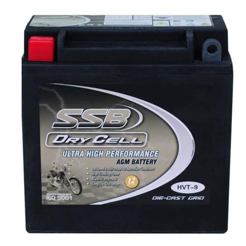 High-performance motorcycle battery for reliable power.