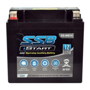 SS-MB14 SSB AGM Auxiliary VRLA Battery for automotive and backup power.
