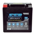 SSB Auxiliary VRLA AGM Battery for automotive use, 12-month warranty.