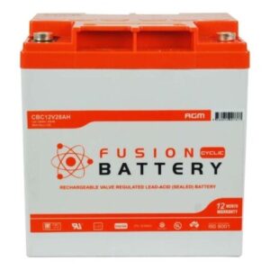 Fusion AGM 12V Deep Cycle Battery for Auto Electricals.