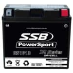 Motorcycle battery R51913 from SSB PowerSport XR Series for reliable starting. Perfect for motorcycl.