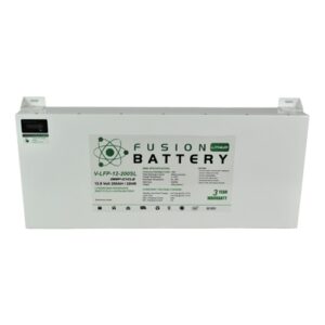 Fusion Lithium Deep Cycle Battery for Automotive and Marine Use.
