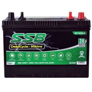 SSB Marine Deep Cycle Battery for reliable marine power supply.