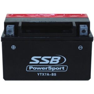 YTX7A-BS SSB Powersport motorcycle battery for reliable power and performance. Perfect for motorcycl.