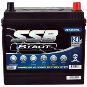 SSB Stop Start Car Battery EFB MF with 24-month warranty.