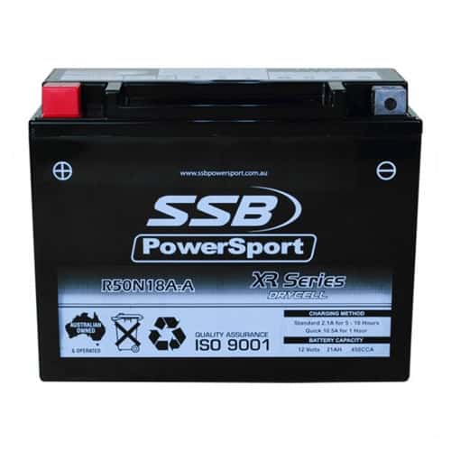 Motorcycle battery R50N18A-A XR Series for optimal performance and reliability.
