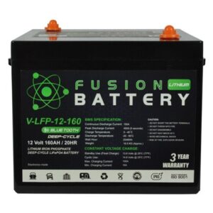 Fusion Lithium Deep Cycle Battery for automotive and marine use.