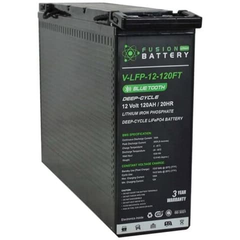 Fusion Lithium Deep Cycle 12V Battery for Auto Electrical Systems.
